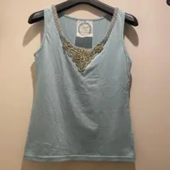 【未使用】JAYRO ジャイロ 豪華 ビーズ刺繍 スパンコール タンクトップのサムネイル
