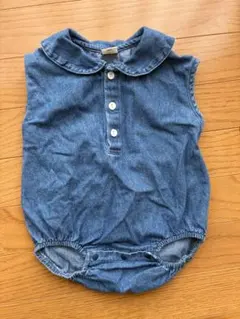 tate a tete デニム風ロンパース 80