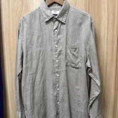 UNIQLO ベージュ 長袖シャツ XL