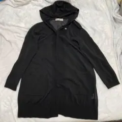 CHRISTIAN AUJARD ブラックロングカーディガン　夏物