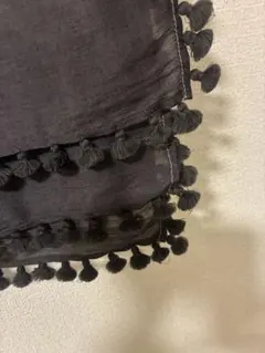 シトラス　グラデーションストール ポンポン付き