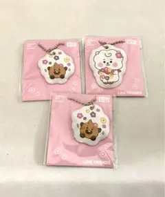 BT21 LINE FRIENDS キーホルダー 3個セット BTS