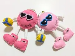 【新作バレーボール完成品】ハンドメイド フェルトお守り 部活お守り 2個セット