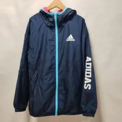 adidas レディースピンク裏地付きジップパーカーウィンドブレーカー M