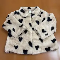 H&M ベビー アウター フェイクファー ハート柄 92cm