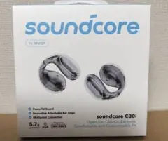 オープンイヤー型ワイヤレスイヤホン Soundcore C30i クリアブラック