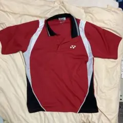 YONEX バドミントン ポロシャツ Lサイズ レッド/ブラック