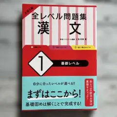 全レベル問題集 漢文 1 基礎レベル　大学入試　東進ハイスクール講師三羽邦美著