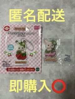 シルバニアファミリー 赤ちゃんのアクリルキーチェーン いちご フェネック ユリー