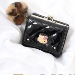 【新品】ハローキティ　エナメルキルトPロ金　ミニ財布（日焼け）
