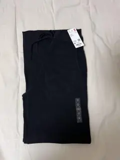 UNIQLO ウォッシャブルニットリブパンツ　ブラック