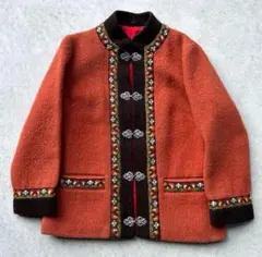 ノルウェー 刺繍 民族 チロリアン ジャケット