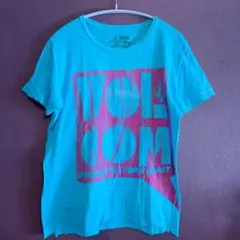 Volcom グラフィックプリント Tシャツ 薄手 ブルー　レディース 薄手