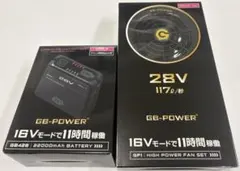 GB-POWER 28V ペルチェファンセット バッテリーセット - メルカリ