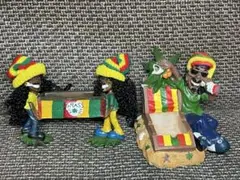 ラスタマン　レゲエ　フィギュア　希少　レア？小物入れ　セット