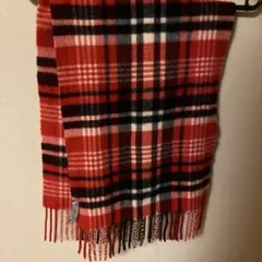 チェック柄マフラー カシミヤ100パーセントマフラー