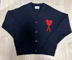AMI PARIS ブラック カーディガン L