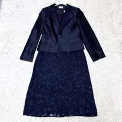 ✨極美品✨RIFANNE 東京ソワール セレモニースーツ 3点セット ネイビー
