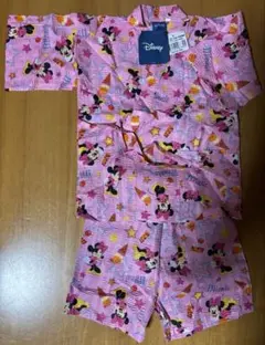 Disney ミニーマウス 甚平 ピンク 100cm 女の子 夏祭り