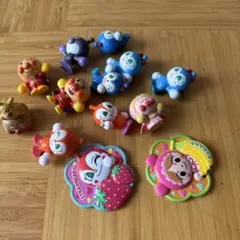 アンパンマン フィギュア 11個 ドキンちゃんと赤ちゃんマンのマグネット付き