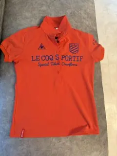 LE COQ SPORTIF ゴルフポロシャツ Mサイズ オレンジ