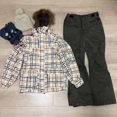 スノーボード スキーウェア スノボ上下 グローブニット帽セットicEPARDAC