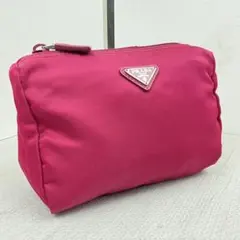 極美品✨ PRADA ポーチ メイクポーチ 小物入れ ピンク サフィアーノ