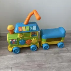 値下げ！！カラフルおもちゃ列車 音楽ボタン付きのサムネイル