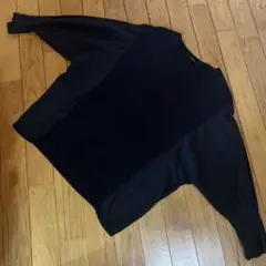 Munich 黒 長袖 フレア袖 トップス　ゆったり　シンプル