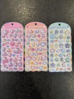 サンリオコットンパフィーシール3種類セット