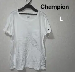 Champion 半袖Tシャツ L ホワイト チャンピオン 綿100% 無地