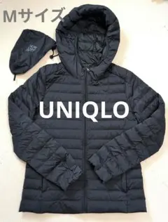 ユニクロ　ウルトラライトダウンM ブラック 収納袋付き