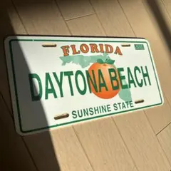 フロリダ デイトナビーチ ナンバープレート