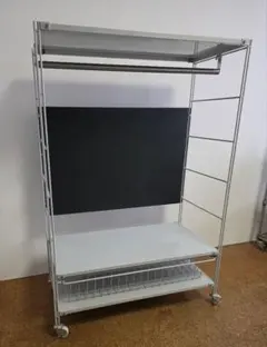 無印良品 スチールユニットシェルフ ワードローブセット ライトグレー