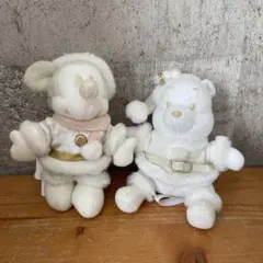 TDR ディズニー ミッキー プーさん ぬいぐるみバッジセット♪