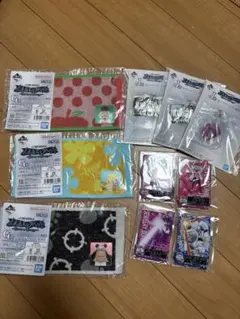 一番くじワンピース ハーフタオル3枚　ラバーアソート２個　I賞ACLLCT ４個