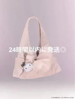 ラスト1点　　Hello Darich ビッグポケットスラウチバッグ ピンクのサムネイル