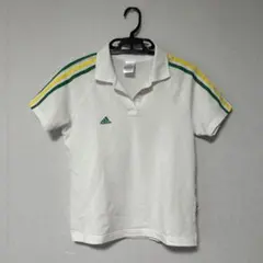 adidas 半袖 ポロシャツ ホワイト グリーン イエロー レディース y2kのサムネイル