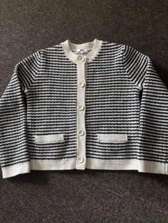 UNIQLO ストライプ ニットカーディガン S