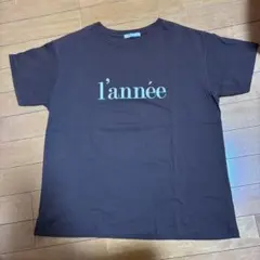 テチチ　l'année ロゴ 半袖 Tシャツ ブラウンのサムネイル
