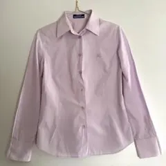 廃盤　バーバリーブルーレーベル シャツ ピンク M相当 ホースロゴ刺繍　日本製