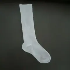 ホワイトリブ編みキッズ靴下