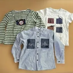 ファミリア 長袖シャツ Tシャツ 120 ３枚セット