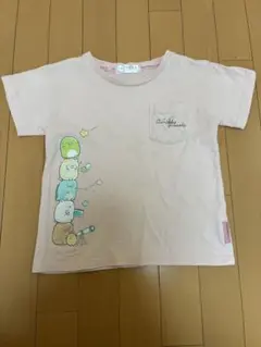 すみっこぐらし　半袖Tシャツ ピンク 130cm