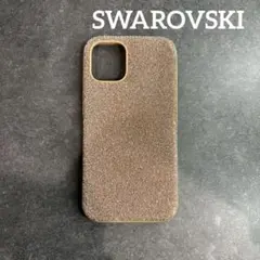 【iPhone12mini】SWAROVSKI グリッターケース ローズゴールド