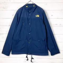 ノースフェイス　マウンテンジャケット　ロゴ刺繡　ネイビー　L　S250127