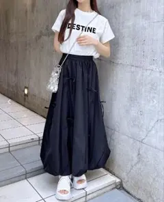 未使用✨️INGNI♡イング バルーンスカート Fサイズ 黒