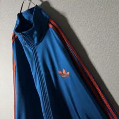 希少2XL★アディダス トラックジャケット ファイヤーバード バイカラー 刺繍