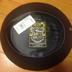 LAULHERE 黒ベレー帽 ウール製