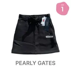 ㊷正規品 パーリーゲイツ 星型Dカン 裏起毛スカート 紺 1M